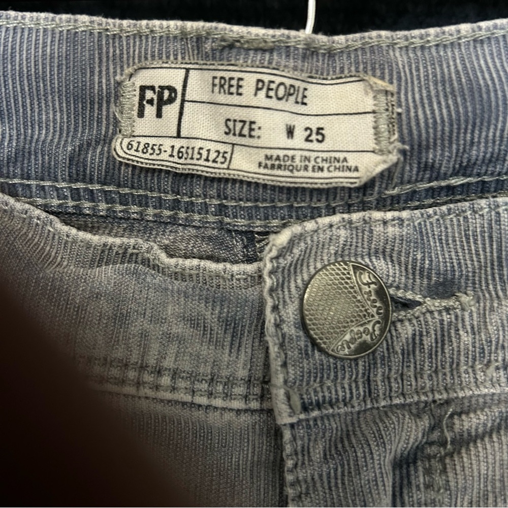 Free People Low Rise Corduroy Skinny Jeans - Picture 3 of 6